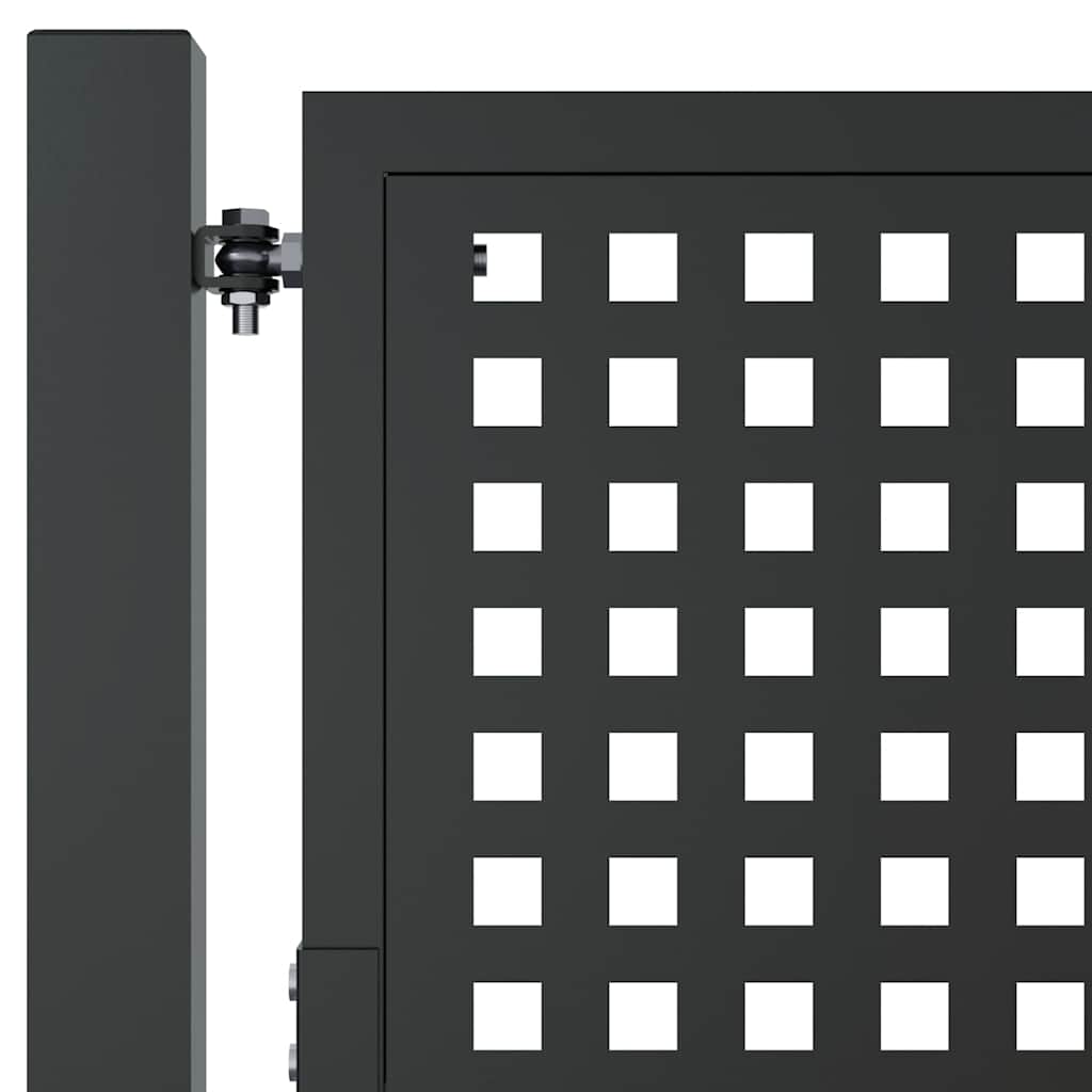 vidaXL Πόρτα Κήπου Ανθρακί 100x175 εκ. Ατσάλι