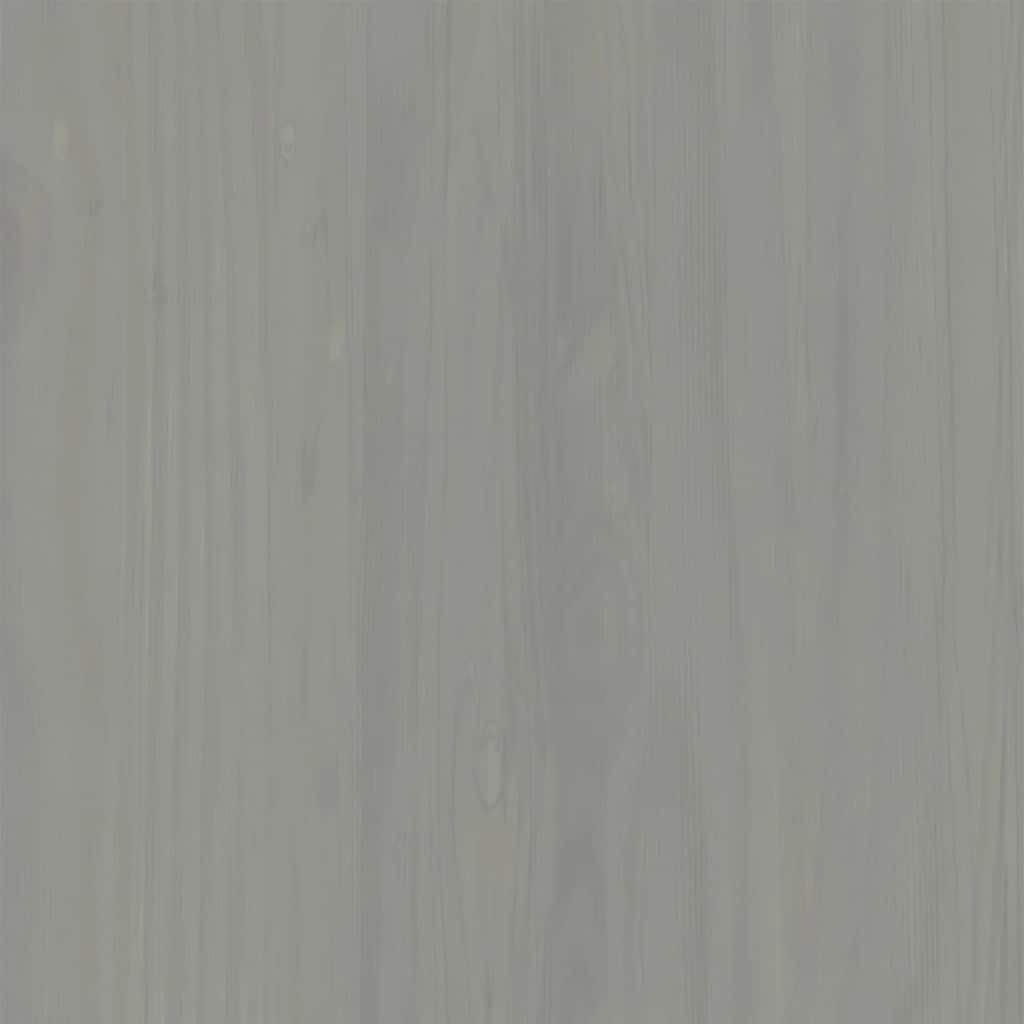 vidaXL Ντουλάπα VIGO Γκρι 90 x 55 x 170 εκ. από Μασίφ Ξύλο Πεύκου