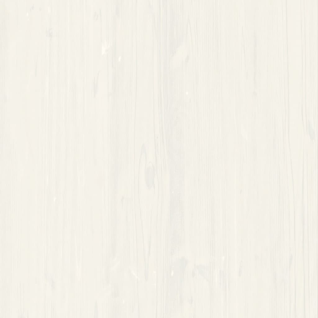 vidaXL Μπουφές με Συρτάρια VIGO Λευκό 113x40x75 εκ. Μασίφ Ξύλο Πεύκου