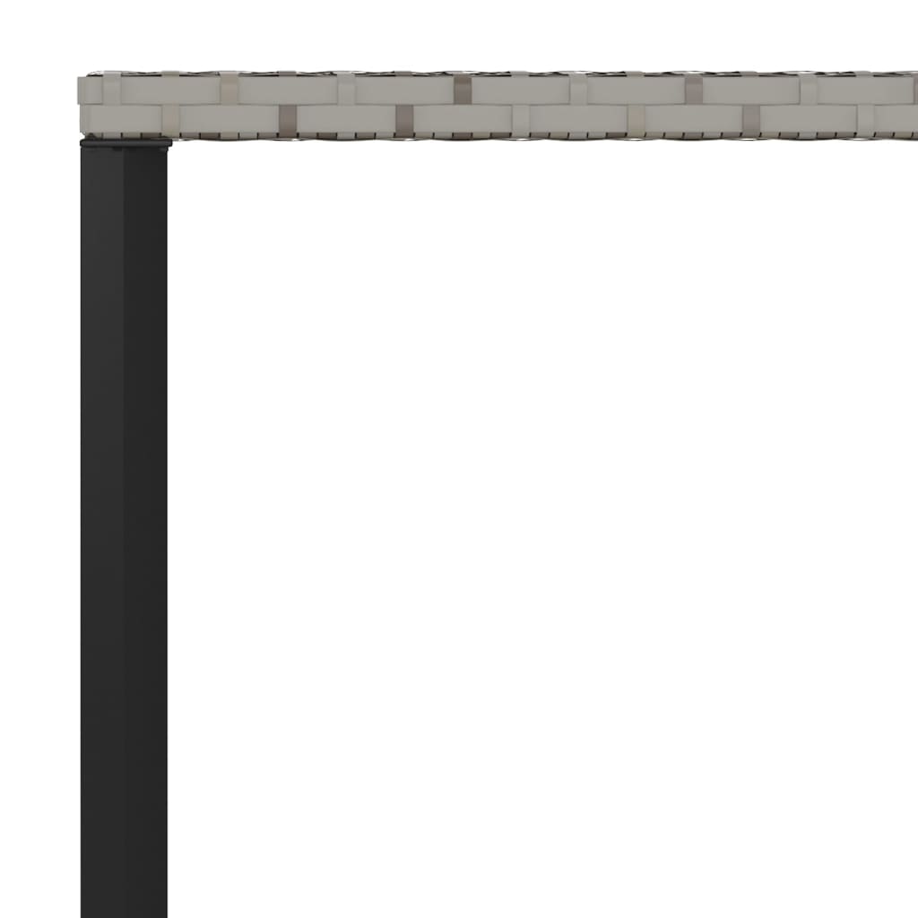 vidaXL Σετ Τραπεζαρίας Κήπου 6 τεμ. Γκρι Συνθετικό Ρατάν με Μαξιλάρια