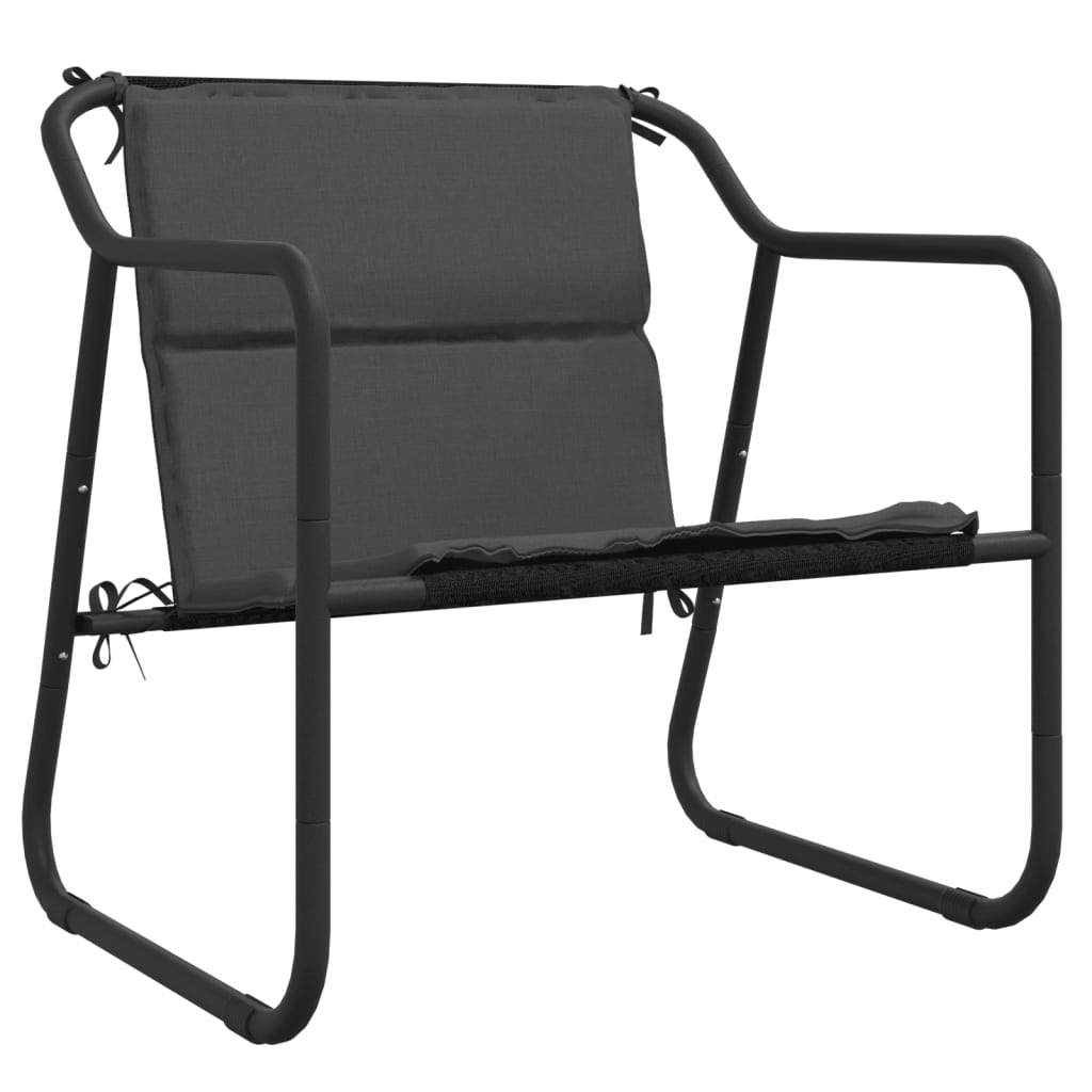 vidaXL Σαλόνι Κήπου Σετ 4 τεμ. Ανθρακί από Ατσάλι με Μαξιλάρια