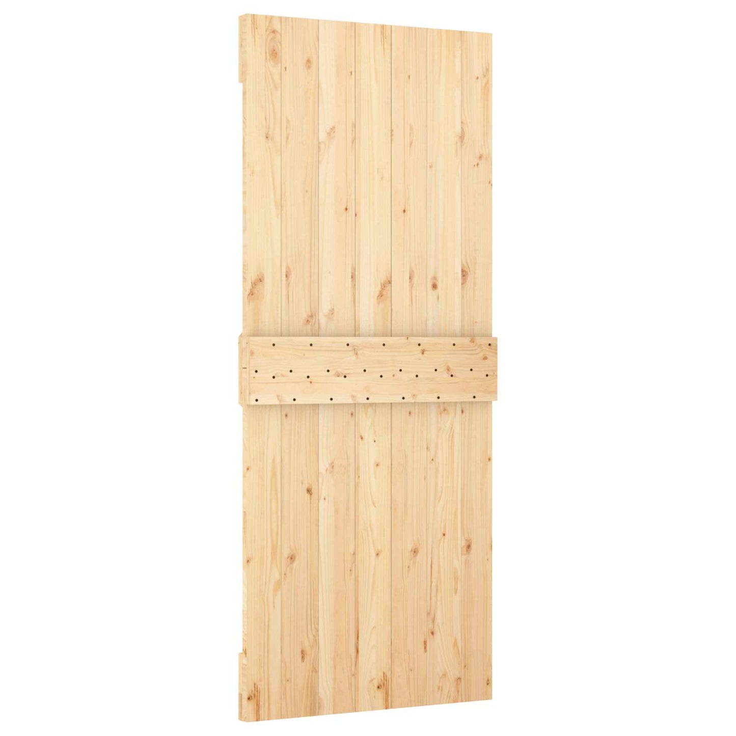 vidaXL Πόρτα NARVIK Φυσικό 85 x 210 cm Συμπαγές Ξύλο Πεύκου