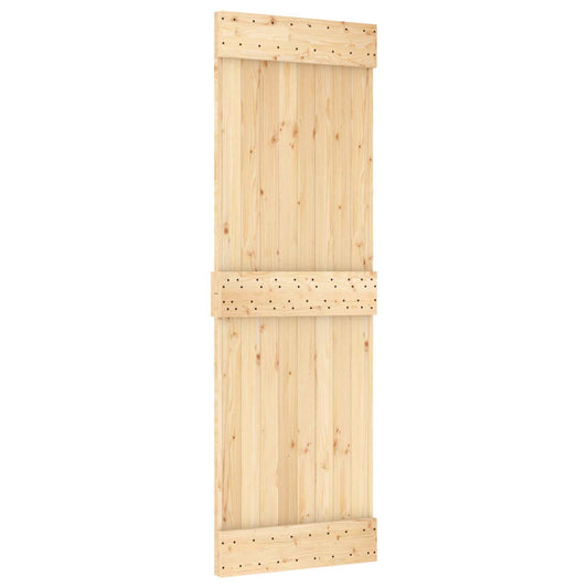 vidaXL Πόρτα NARVIK Φυσικό 70 x 210 cm Συμπαγές Ξύλο Πεύκου
