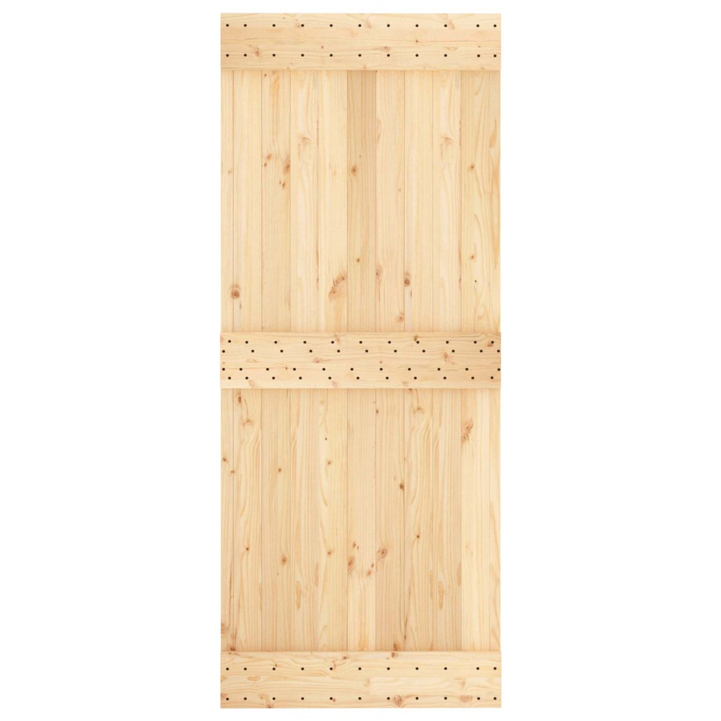 vidaXL Πόρτα NARVIK Φυσικό 85 x 210 cm Συμπαγές Ξύλο Πεύκου
