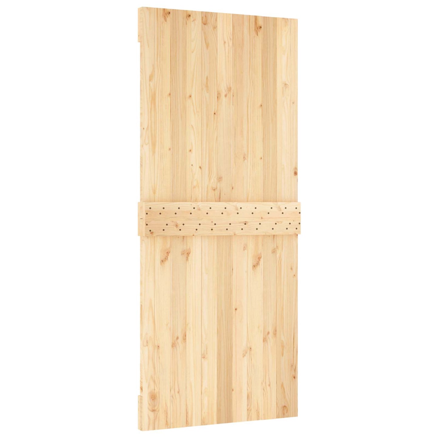 vidaXL Πόρτα NARVIK Φυσικό 90 x 210 cm Συμπαγές Ξύλο Πεύκου