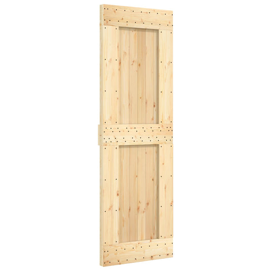 vidaXL Πόρτα NARVIK Φυσικό 70 x 210 cm Συμπαγές Ξύλο Πεύκου