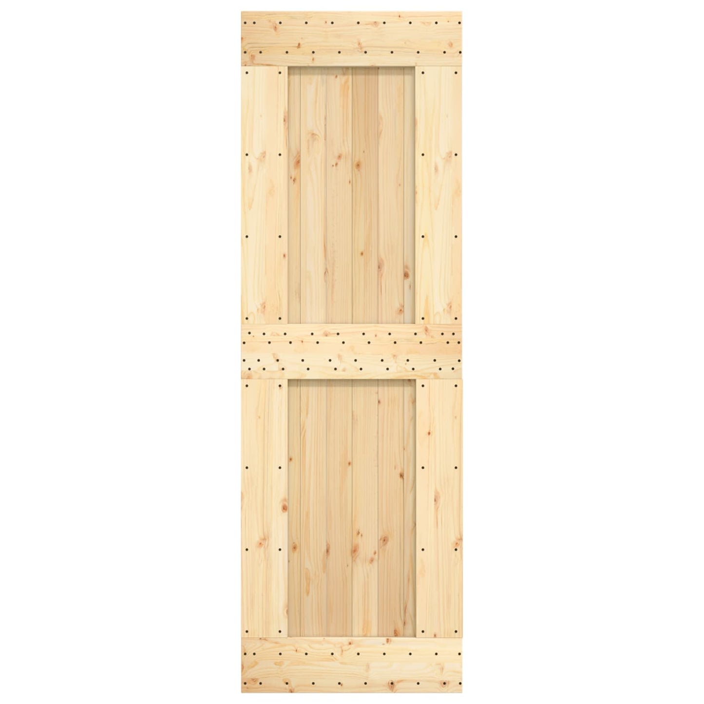 vidaXL Πόρτα NARVIK Φυσικό 70 x 210 cm Συμπαγές Ξύλο Πεύκου