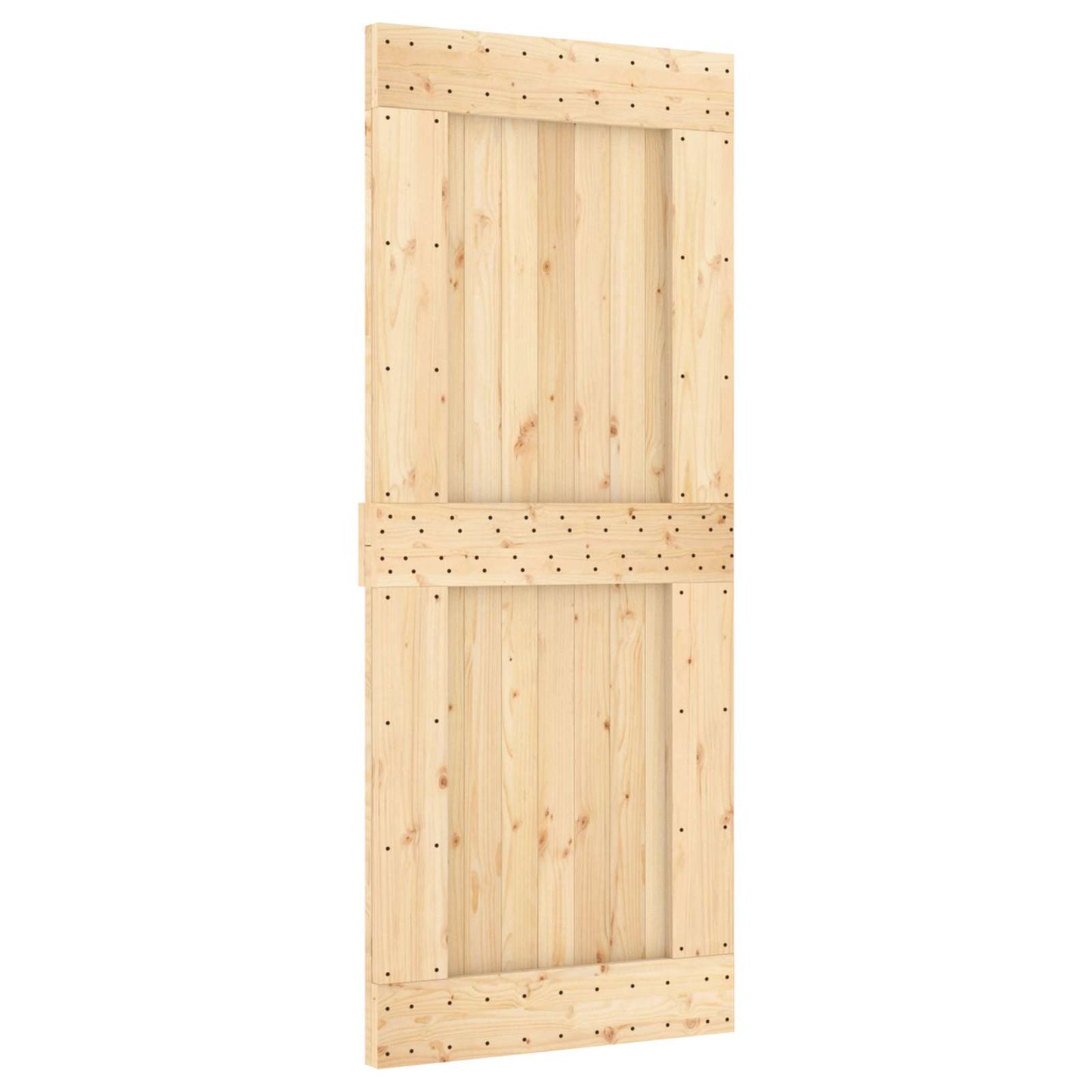 vidaXL Πόρτα NARVIK Φυσικό 85 x 210 cm Συμπαγές Ξύλο Πεύκου