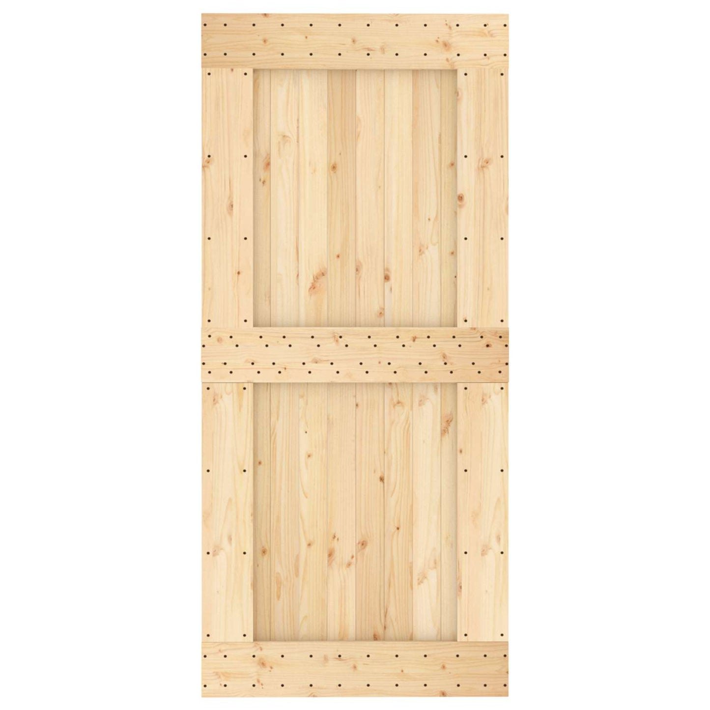 vidaXL Πόρτα NARVIK Φυσικό 95 x 210 cm Συμπαγές Ξύλο Πεύκου