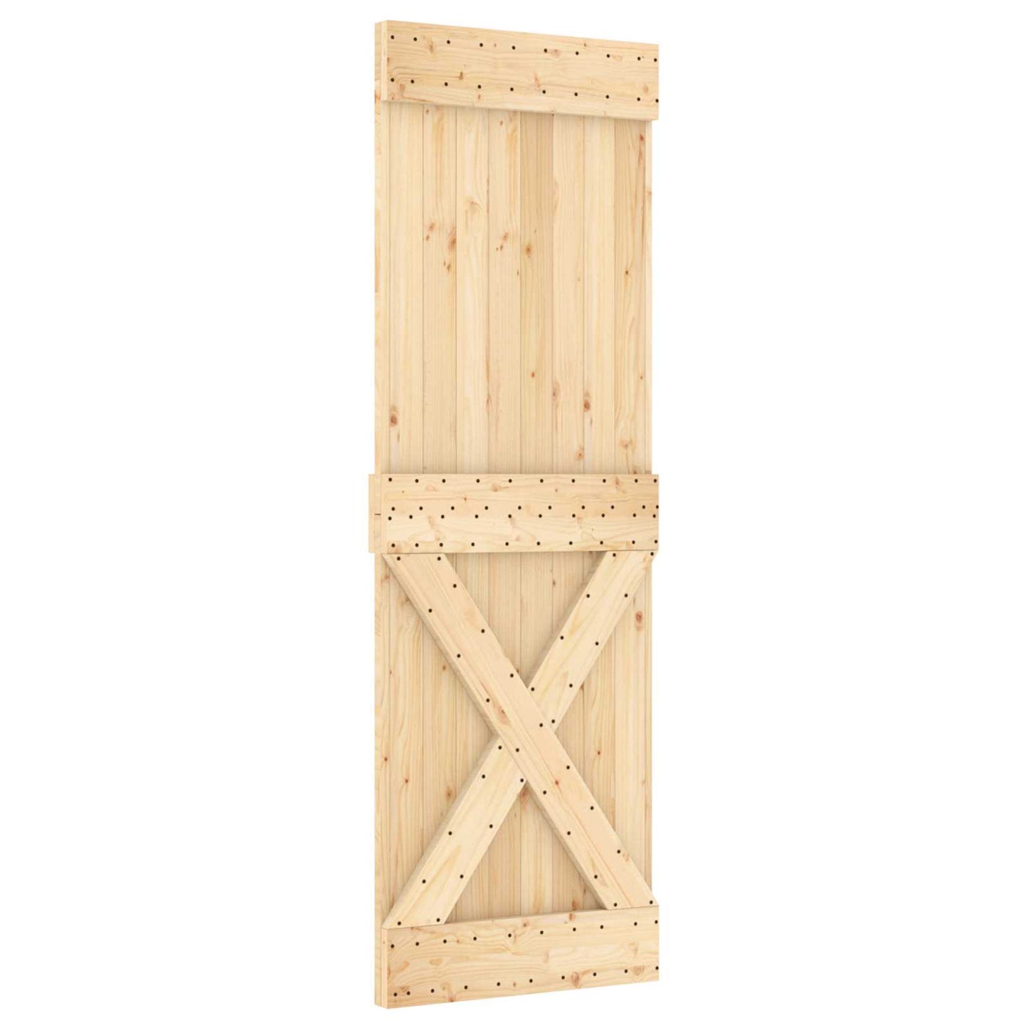 vidaXL Πόρτα NARVIK Φυσικό 70 x 210 cm Συμπαγές Ξύλο Πεύκου