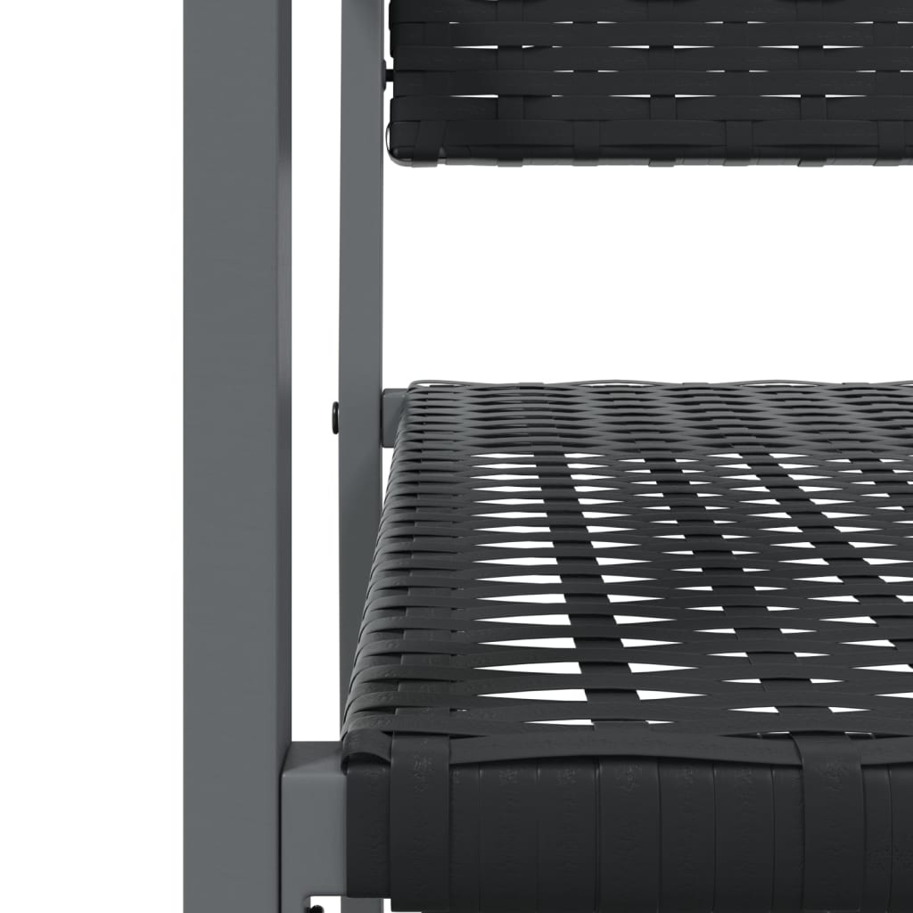 vidaXL Σετ Τραπεζαρίας Κήπου 3 Τεμαχίων από Συνθετικό Ρατάν / Ατσάλι