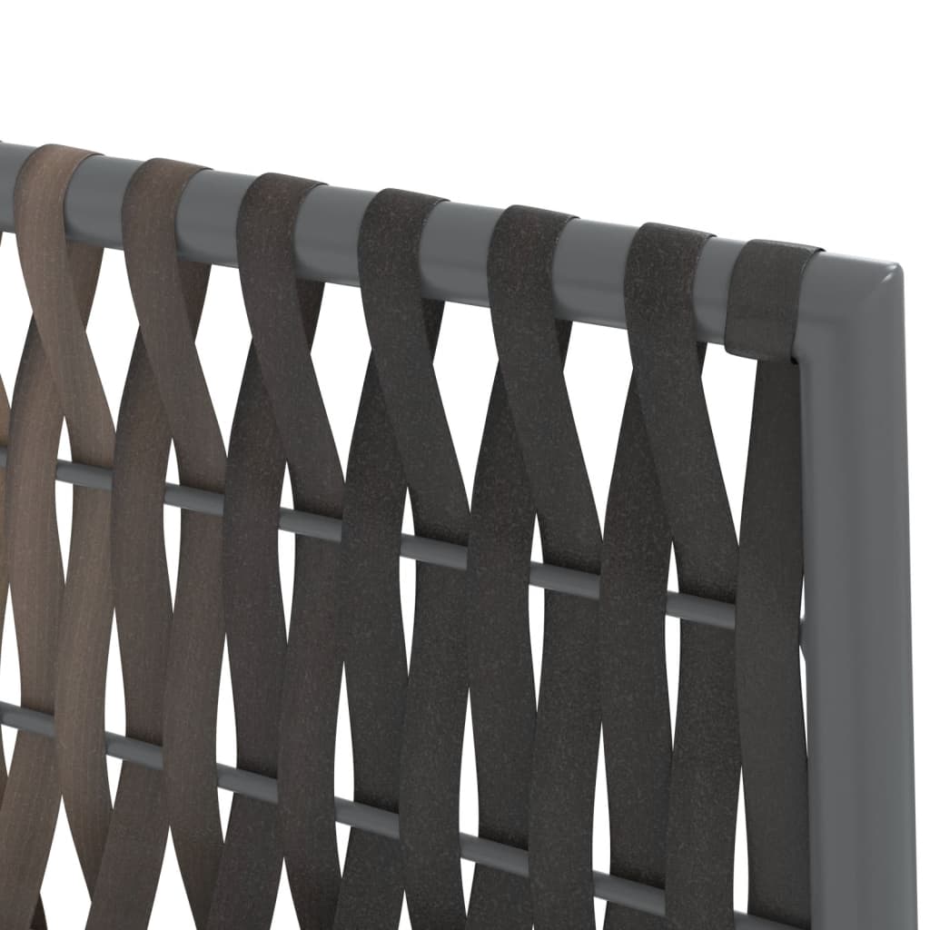 vidaXL Σετ Τραπεζαρίας Κήπου 5 τεμ. Συνθ. Ρατάν / Ατσάλι με Μαξιλάρια