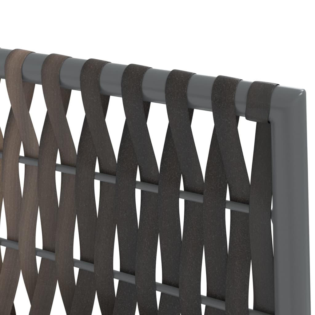 vidaXL Σετ Τραπεζαρίας Κήπου 9 τεμ. Συνθ. Ρατάν / Ατσάλι με Μαξιλάρια