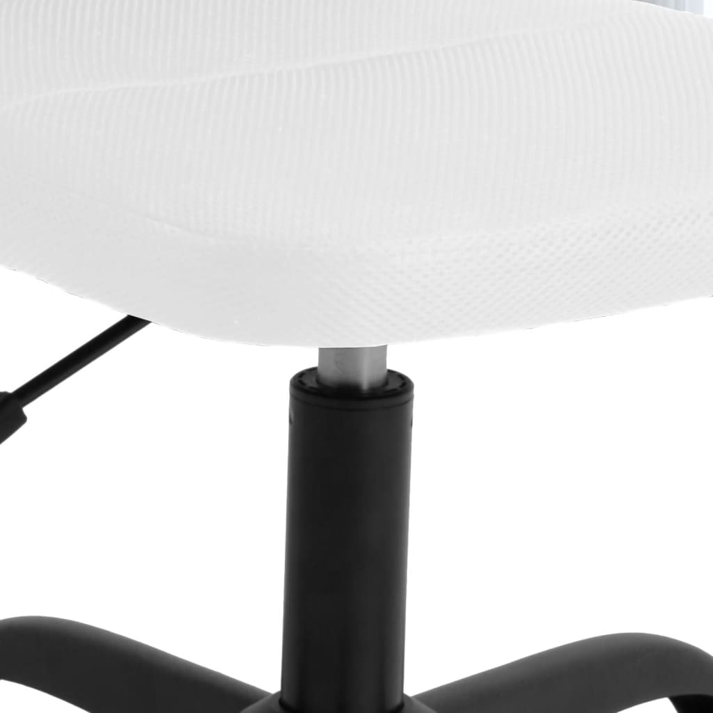 vidaXL Καρέκλα Γραφείου Ρυθμιζόμενο Ύψος Λευκή από Διχτυωτό Ύφασμα
