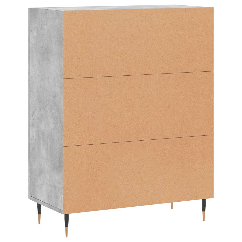 vidaXL Ντουλάπι Γκρι Σκυροδέματος 69,5x34x90 εκ. Επεξεργασμένο Ξύλο