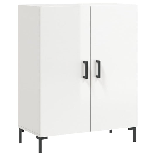 vidaXL Ντουλάπι Γυαλιστερό Λευκό 69,5x34x90 εκ. Επεξεργασμένο Ξύλο