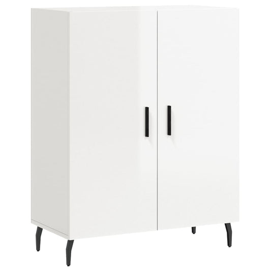 vidaXL Ντουλάπι Γυαλιστερό Λευκό 69,5x34x90 εκ. Επεξεργασμένο Ξύλο