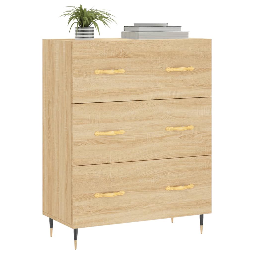 vidaXL Ντουλάπι Sonoma Δρυς 69,5 x 34 x 90 εκ. από Επεξεργασμένο Ξύλο
