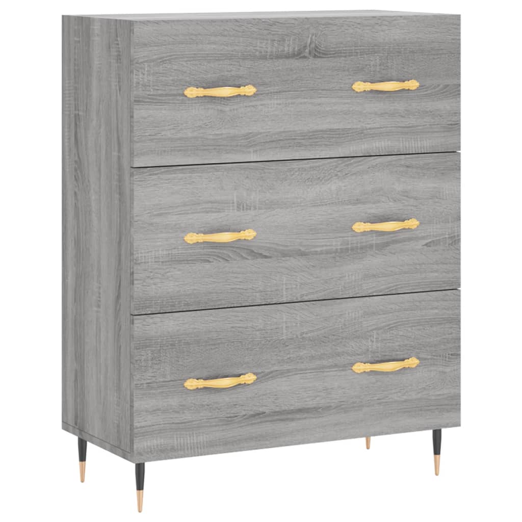 vidaXL Ντουλάπι Γκρι Sonoma 69,5 x 34 x 90 εκ. από Επεξεργασμένο Ξύλο