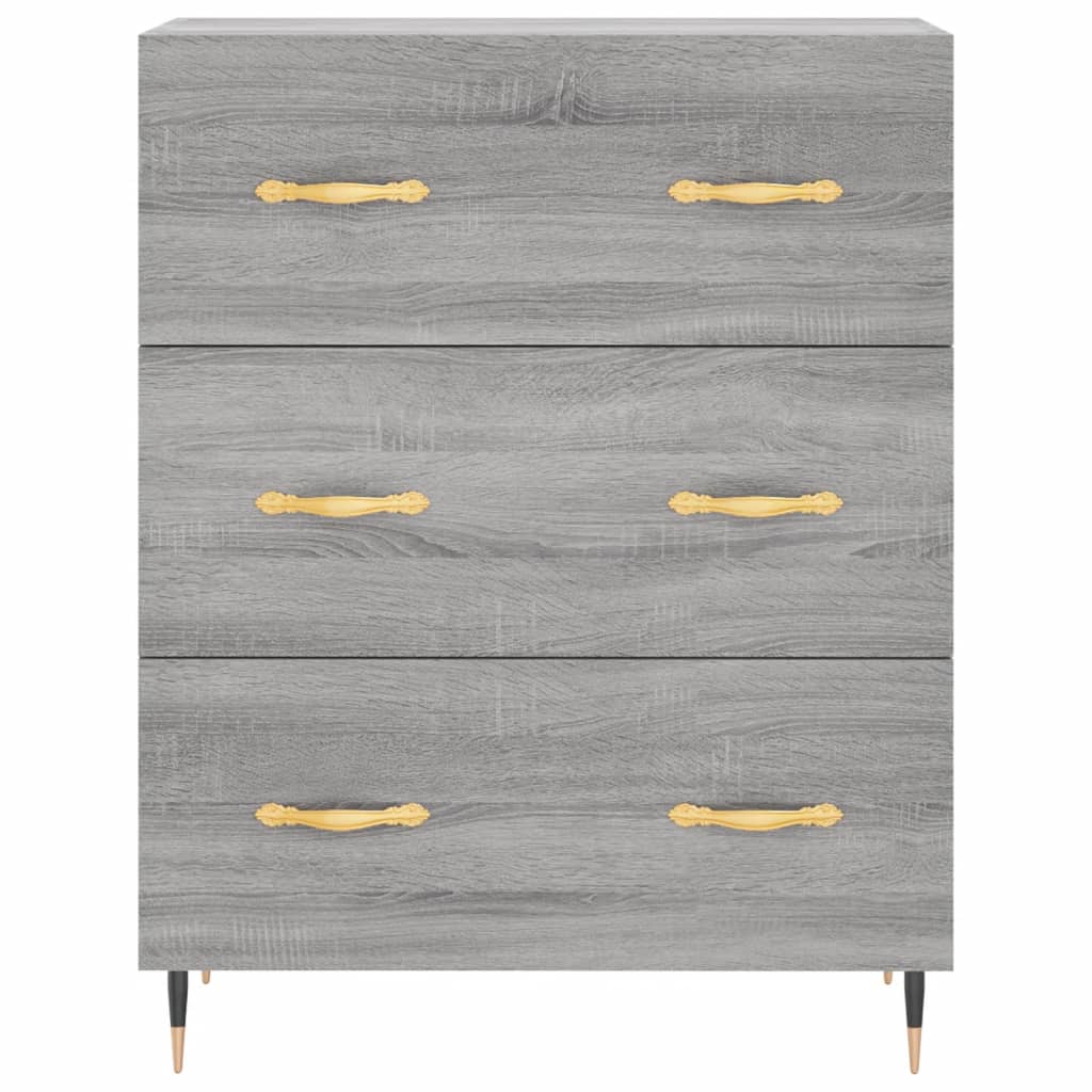 vidaXL Ντουλάπι Γκρι Sonoma 69,5 x 34 x 90 εκ. από Επεξεργασμένο Ξύλο