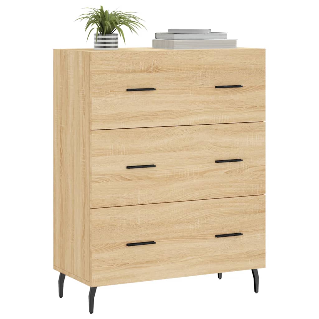 vidaXL Ντουλάπι Sonoma Δρυς 69,5 x 34 x 90 εκ. από Επεξεργασμένο Ξύλο