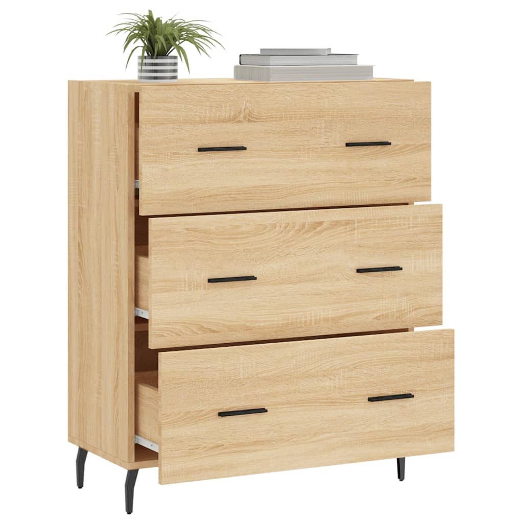 vidaXL Ντουλάπι Sonoma Δρυς 69,5 x 34 x 90 εκ. από Επεξεργασμένο Ξύλο