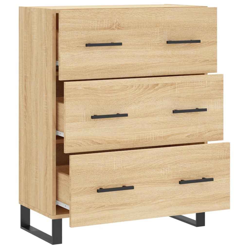 vidaXL Ντουλάπι Sonoma Δρυς 69,5 x 34 x 90 εκ. από Επεξεργασμένο Ξύλο