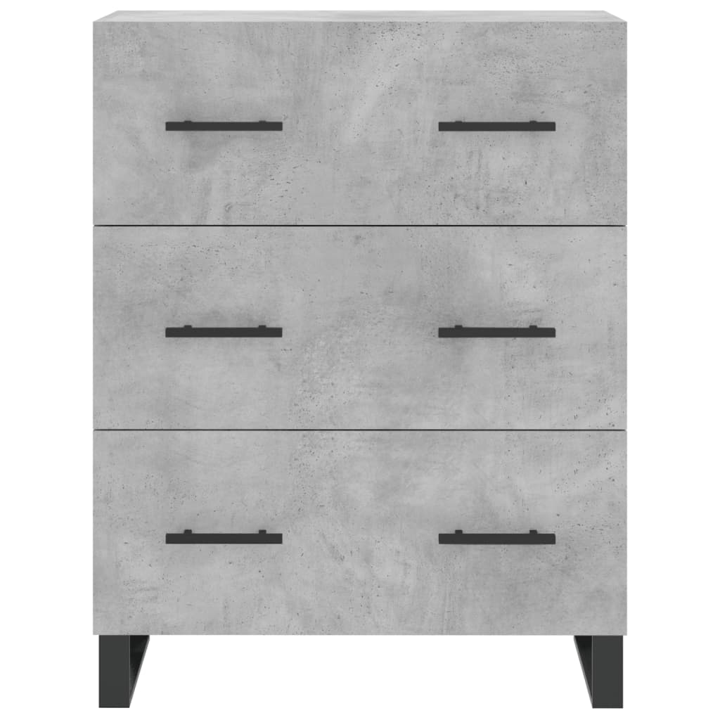 vidaXL Ντουλάπι Γκρι Σκυροδέματος 69,5x34x90 εκ. Επεξεργασμένο Ξύλο