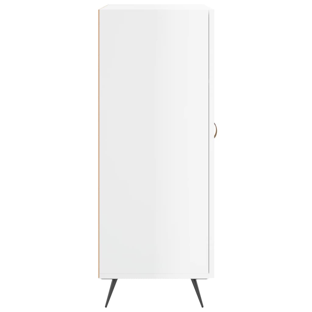 vidaXL Ντουλάπι Γυαλιστερό Λευκό 69,5x34x90 εκ. Επεξεργασμένο Ξύλο