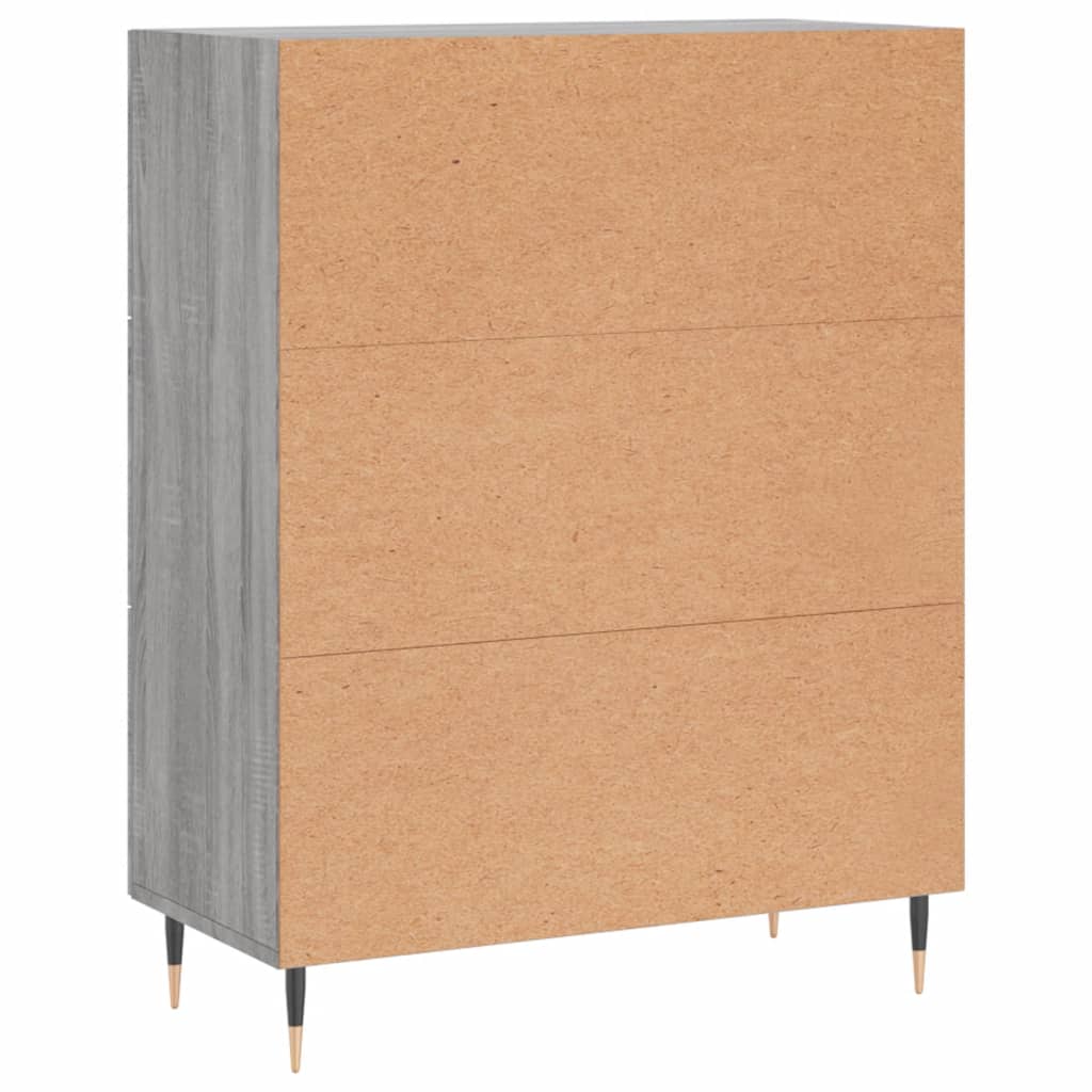vidaXL Ντουλάπι Γκρι Sonoma 69,5 x 34 x 90 εκ. από Επεξεργασμένο Ξύλο