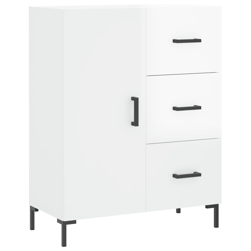 vidaXL Ντουλάπι Γυαλιστερό Λευκό 69,5x34x90 εκ. Επεξεργασμένο Ξύλο