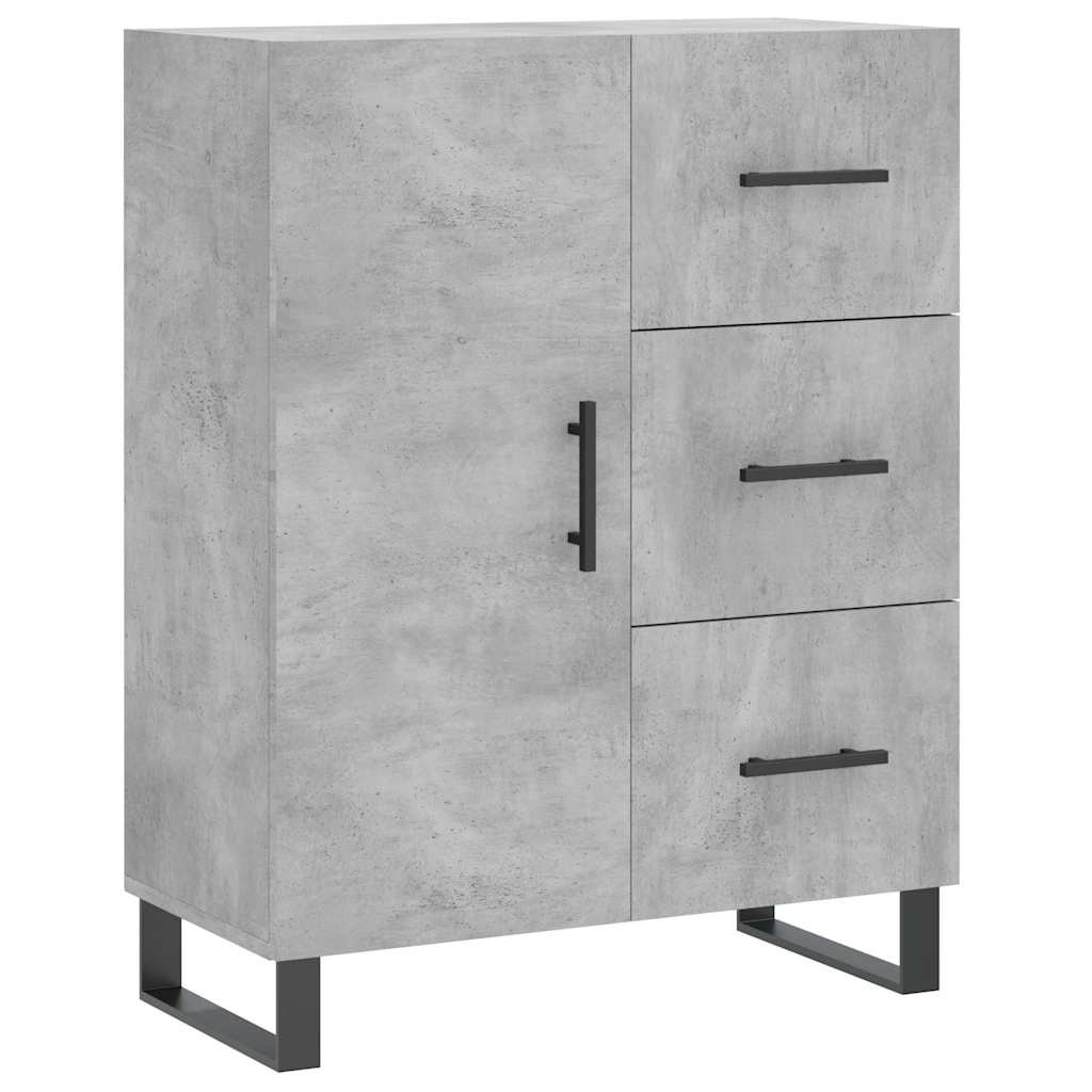 vidaXL Ντουλάπι Γκρι Σκυροδέματος 69,5x34x90 εκ. Επεξεργασμένο Ξύλο