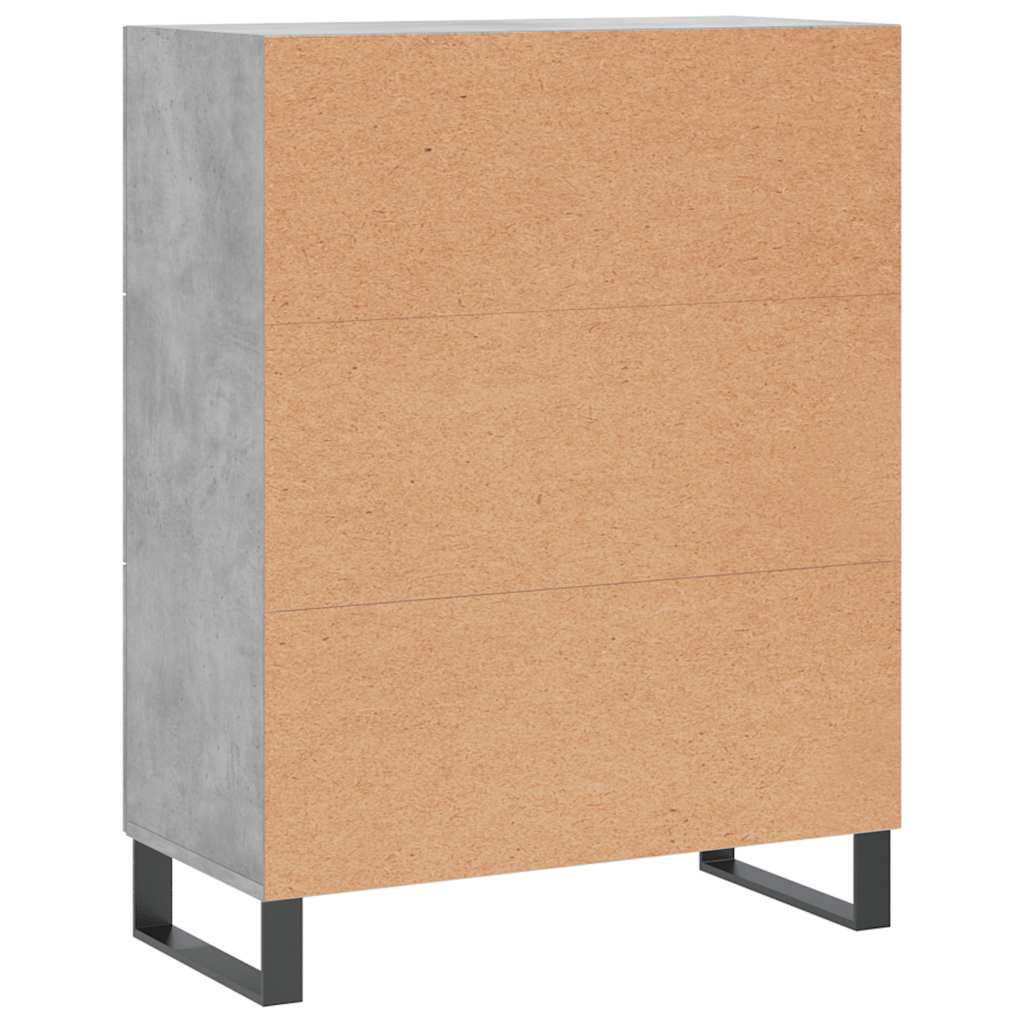 vidaXL Ντουλάπι Γκρι Σκυροδέματος 69,5x34x90 εκ. Επεξεργασμένο Ξύλο
