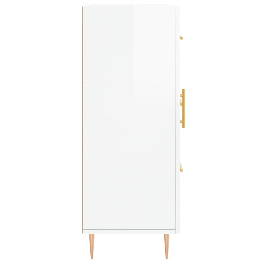 vidaXL Ντουλάπι Γυαλιστερό Λευκό 69,5x34x90 εκ. Επεξεργασμένο Ξύλο