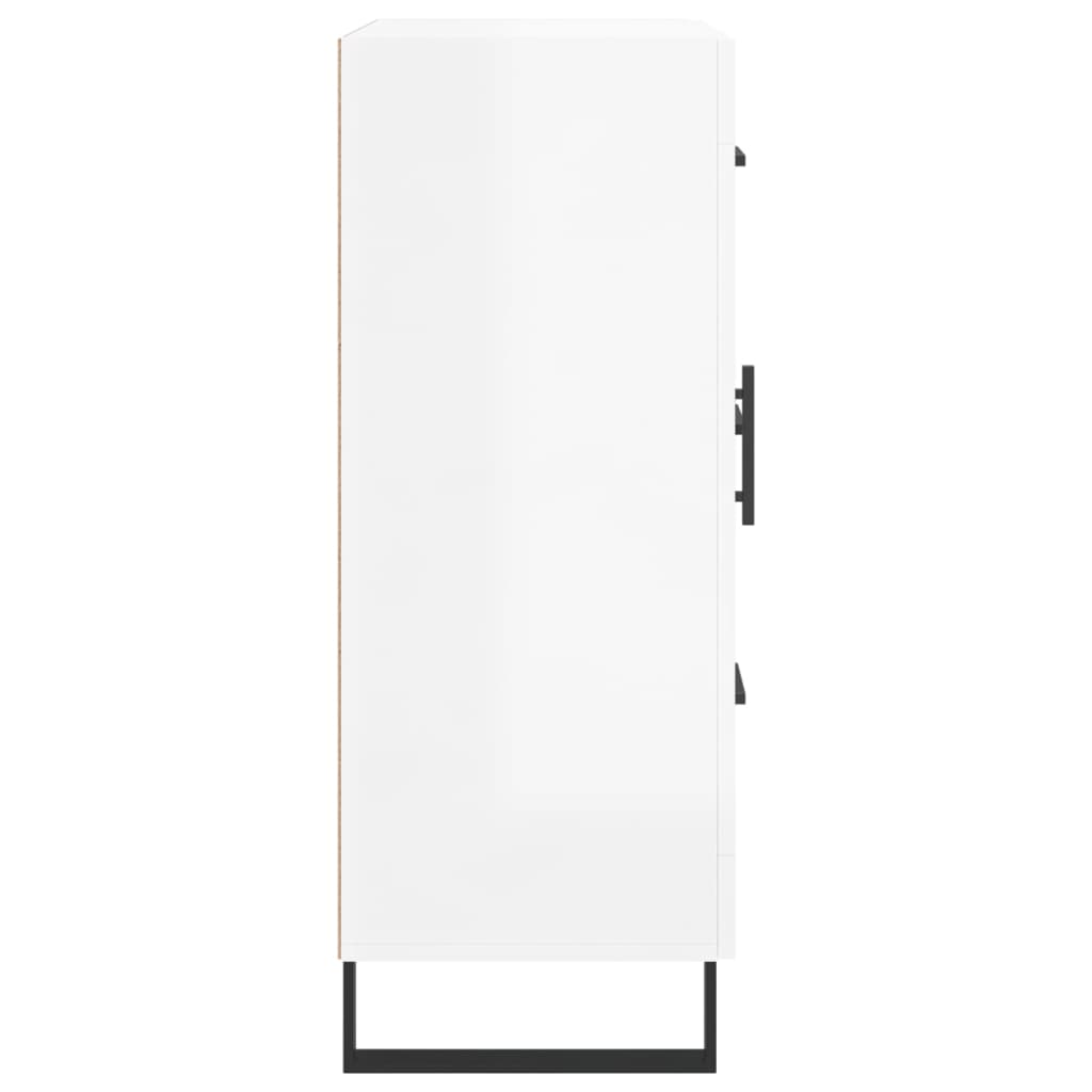 vidaXL Ντουλάπι Γυαλιστερό Λευκό 69,5x34x90 εκ. Επεξεργασμένο Ξύλο