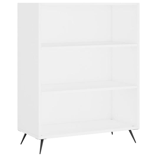 vidaXL Βιβλιοθήκη Λευκή 69,5 x 32,5 x 90 εκ. από Επεξεργασμένο Ξύλο