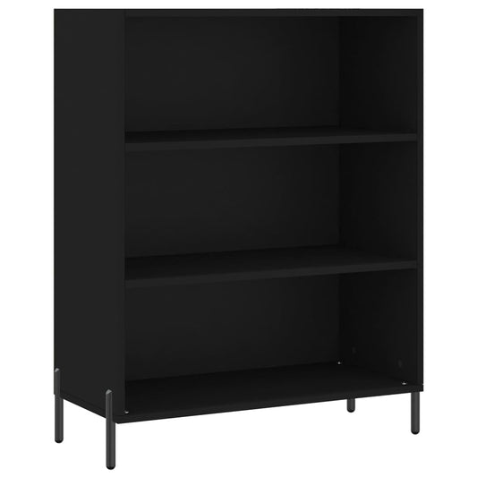 vidaXL Ραφιέρα Μαύρη 69,5x32,5x90 εκ. από Επεξεργασμένο Ξύλο