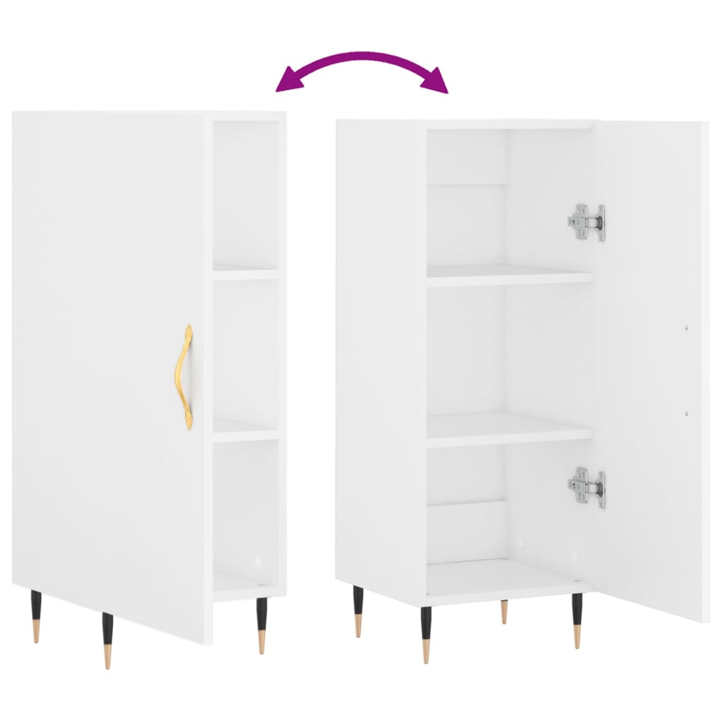 vidaXL Ντουλάπι Λευκό 34,5 x 34 x 90 εκ. από Επεξεργασμένο Ξύλο