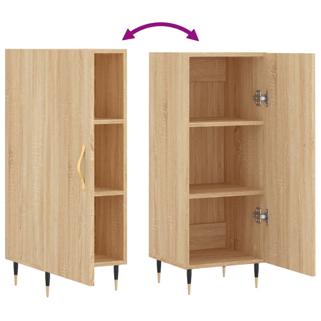 vidaXL Ντουλάπι Sonoma Δρυς 34,5x34x90 εκ. από Επεξεργασμένο Ξύλο