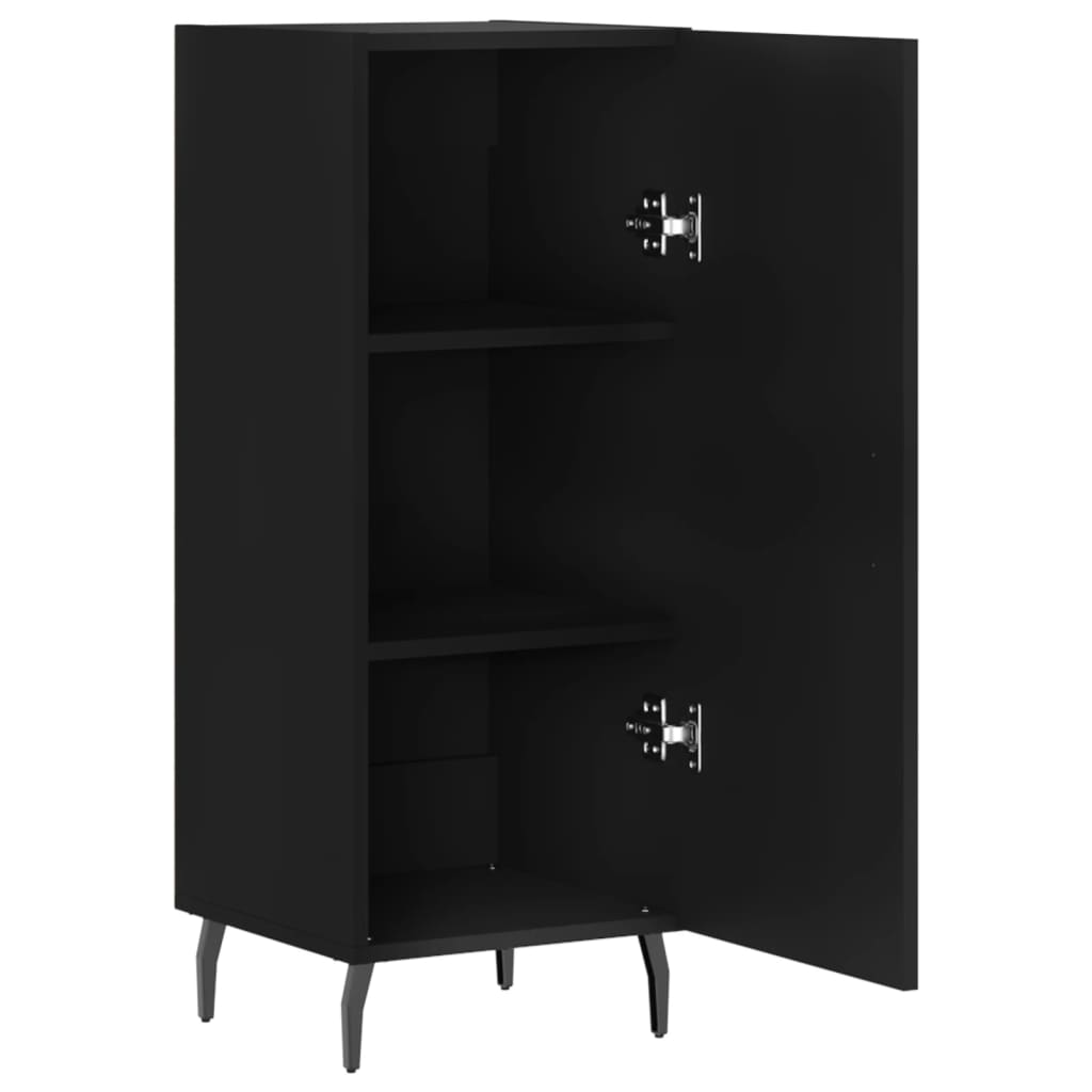 vidaXL Ντουλάπι Μαύρο 34,5 x 34 x 90 εκ. από Επεξεργασμένο Ξύλο