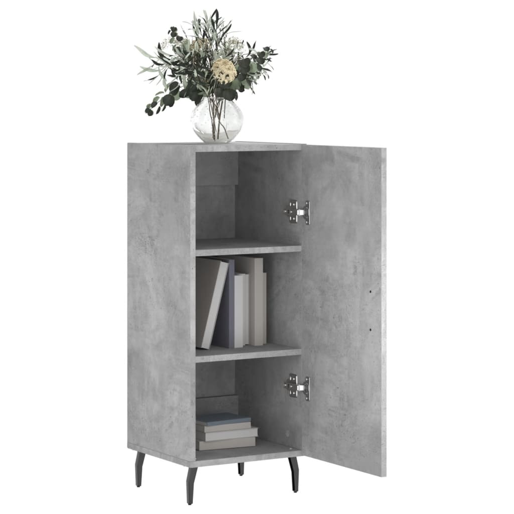 vidaXL Ντουλάπι Γκρι Σκυροδέματος 34,5x34x90 εκ. Επεξεργασμένο Ξύλο