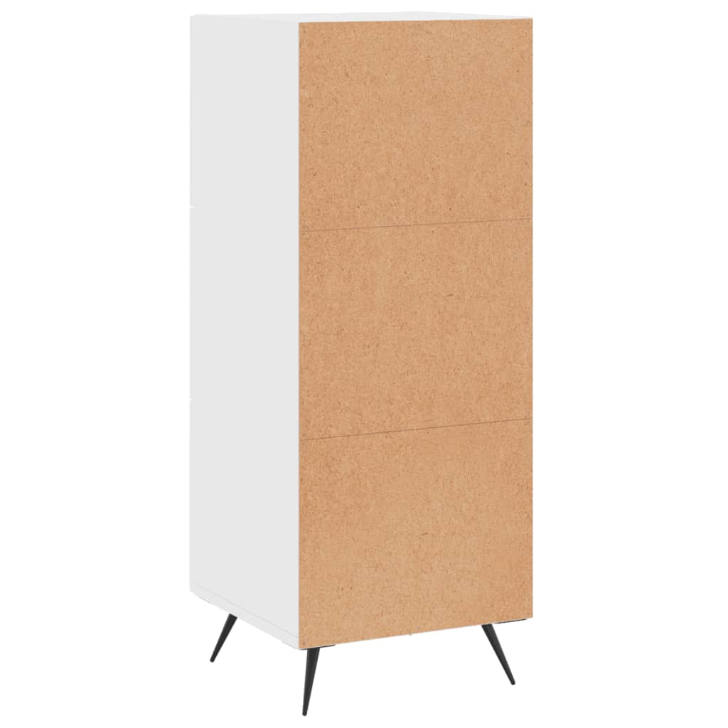 vidaXL Ντουλάπι Γυαλιστερό Λευκό 34,5x34x90 εκ. Επεξεργασμένο Ξύλο