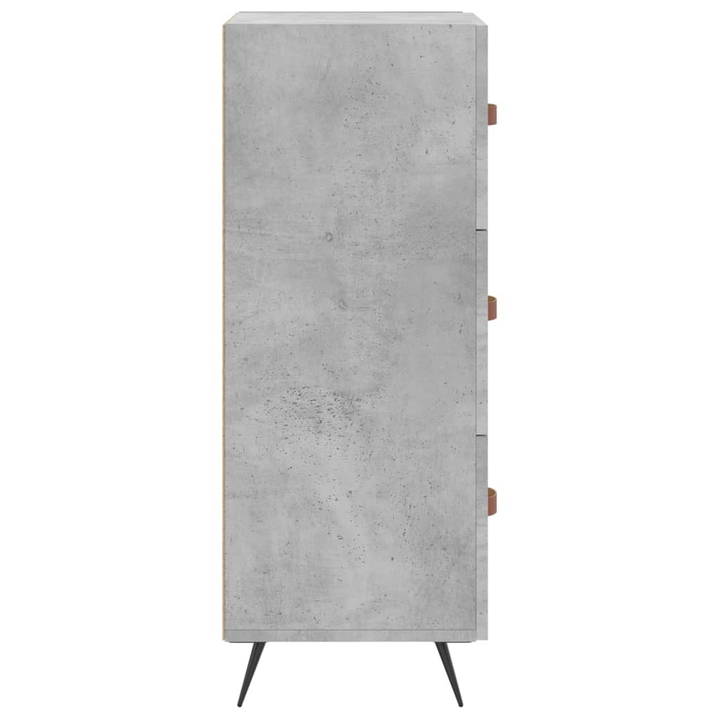 vidaXL Ντουλάπι Γκρι Σκυροδέματος 34,5x34x90 εκ. Επεξεργασμένο Ξύλο