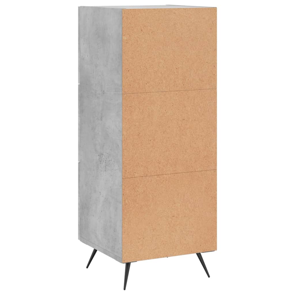 vidaXL Ντουλάπι Γκρι Σκυροδέματος 34,5x34x90 εκ. Επεξεργασμένο Ξύλο