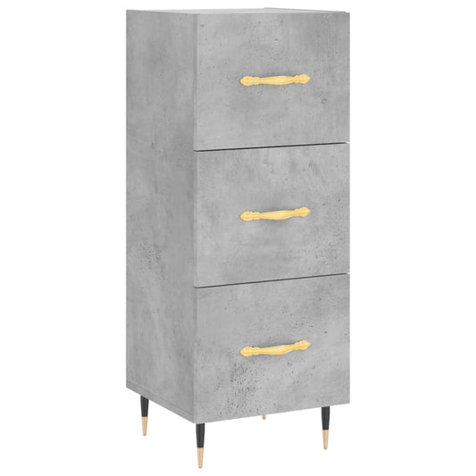 vidaXL Ντουλάπι Γκρι Σκυροδέματος 34,5x34x90 εκ. Επεξεργασμένο Ξύλο