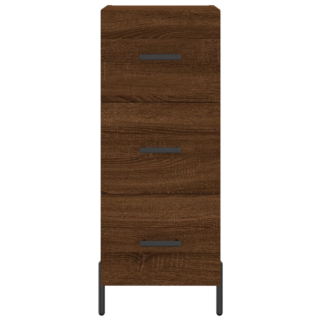 vidaXL Ντουλάπι Καφέ Δρυς 34,5 x 34 x 90 εκ. Επεξεργασμένο Ξύλο