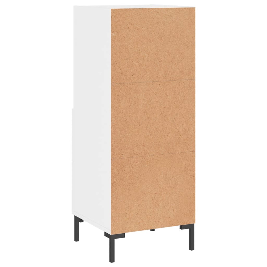 vidaXL Ντουλάπι Γυαλιστερό Λευκό 34,5x34x90 εκ. Επεξεργασμένο Ξύλο
