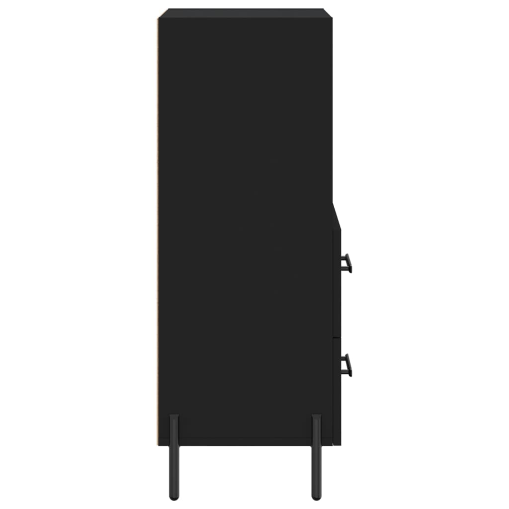 vidaXL Ντουλάπι Μαύρο 34,5 x 34 x 90 εκ. από Επεξεργασμένο Ξύλο