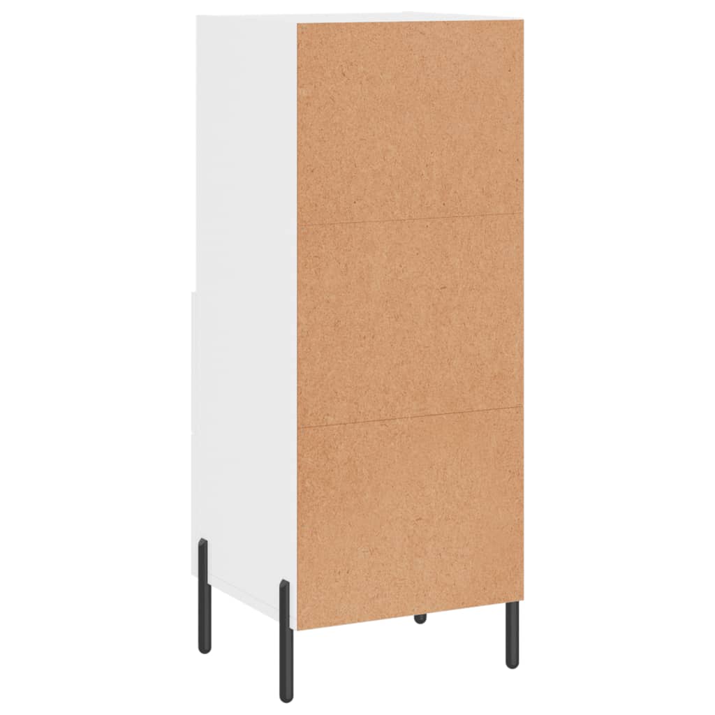vidaXL Ντουλάπι Γυαλιστερό Λευκό 34,5x34x90 εκ. Επεξεργασμένο Ξύλο