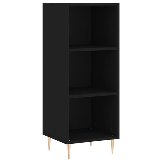 vidaXL Ντουλάπι Μαύρο 34,5x32,5x90 εκ. Επεξεργασμένο Ξύλο